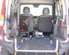 Rear Interior of wheelchair accessible Renault Kangoo