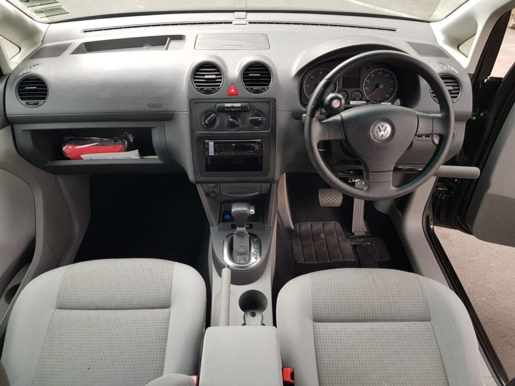 Dashboard of hand controled Volkswagen Caddy