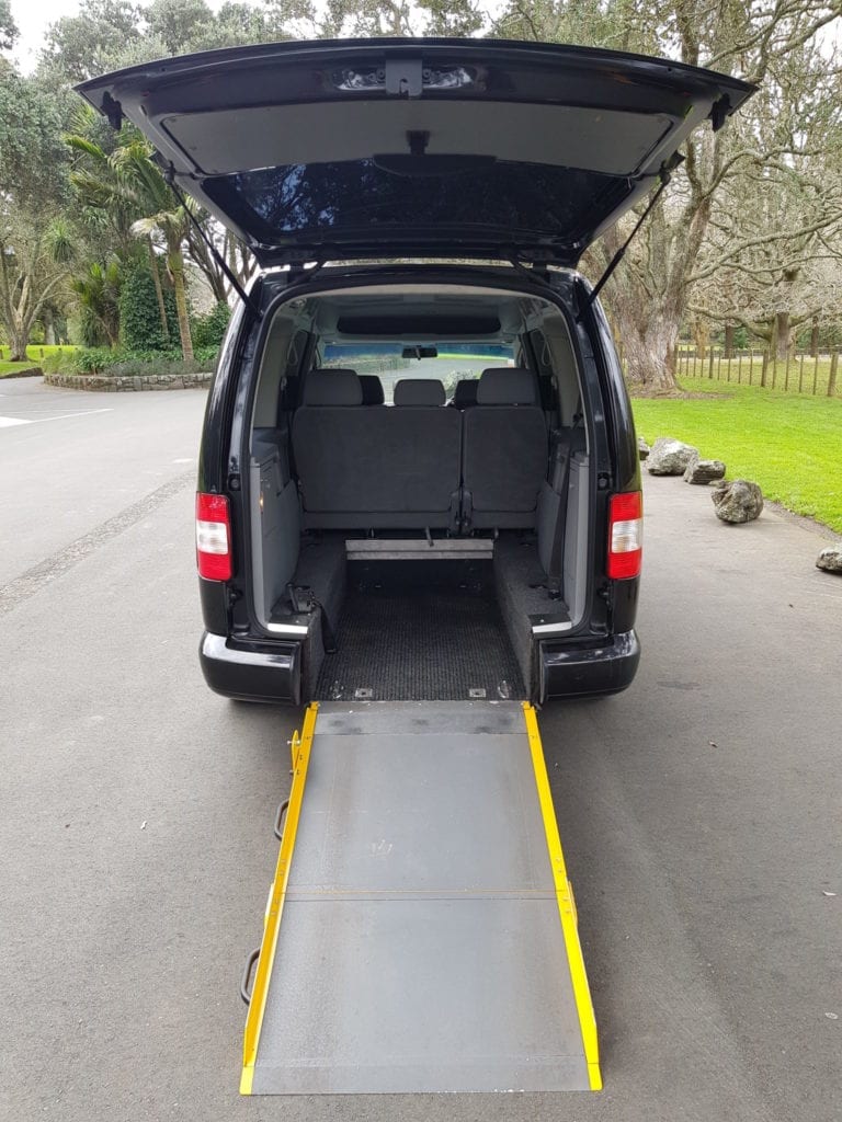 Volkswagen Caddy with Rear Ramp for Wheelchair