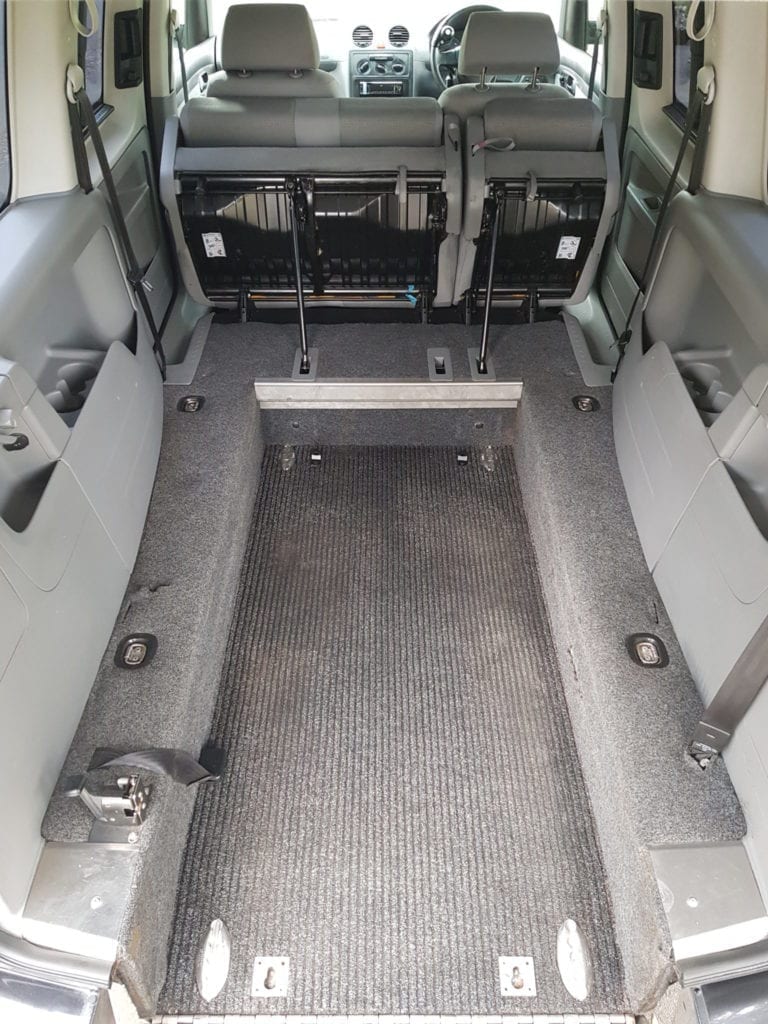 Wheelchair Accessible Interior of Volkswagen Caddy