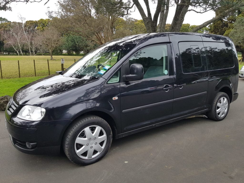 Wheelchair Accessible Volkswagen Caddy with hand controls and Rear Ramp
