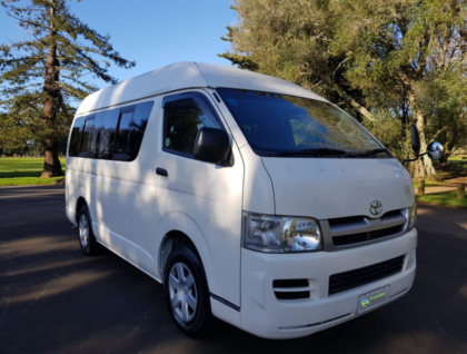 Hiace Toyota mobility van front view