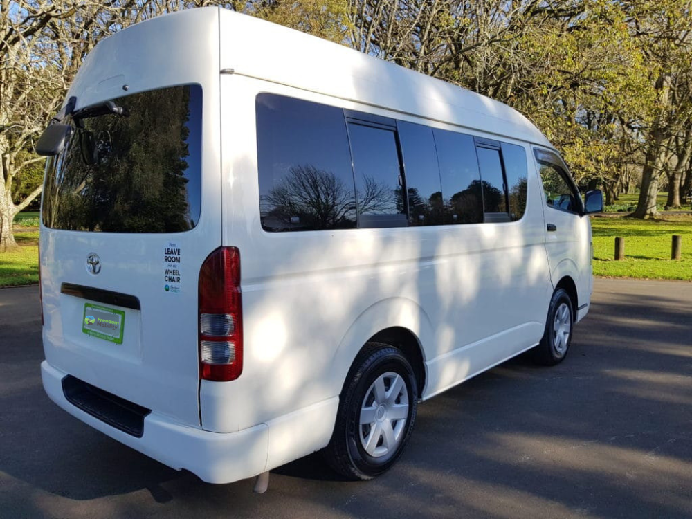 Hiace Toyota mobility van back view