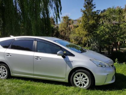 Toyota Prius Alpha Stationwagon with Push-Pull Hand Controls