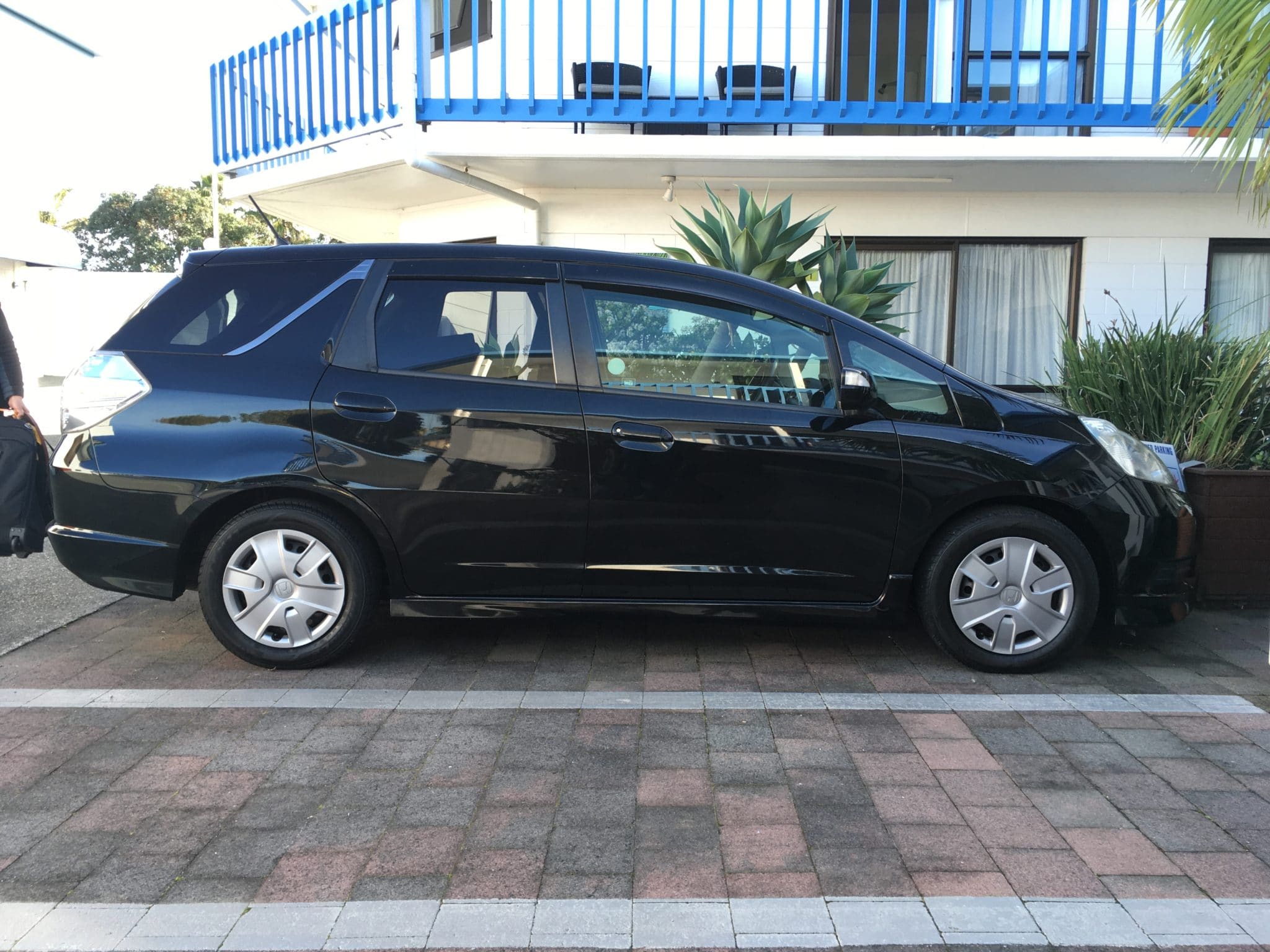 Hybrid Honda Fit Shuttle at Snells Beach Motel