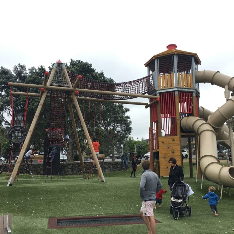 Takapuna Beach Playground inground trampoline 768x768 - Takapuna Beach Reserve Playground