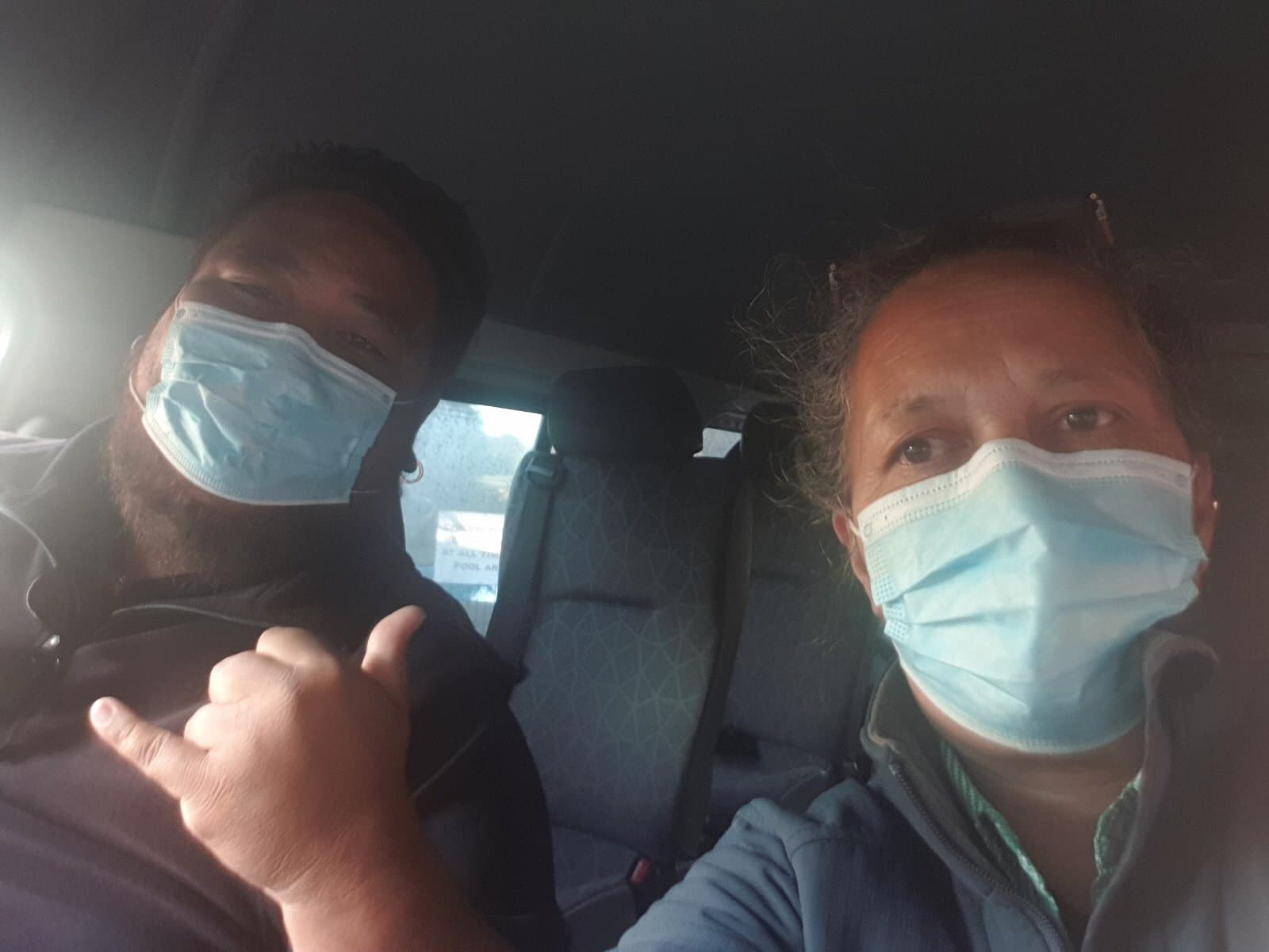 No Masks - Chrissy's Last Drop Off Before National Lockdown