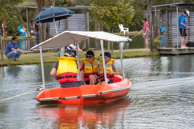 Row Boats at Huka Prawn Park - Huka Pawn Park