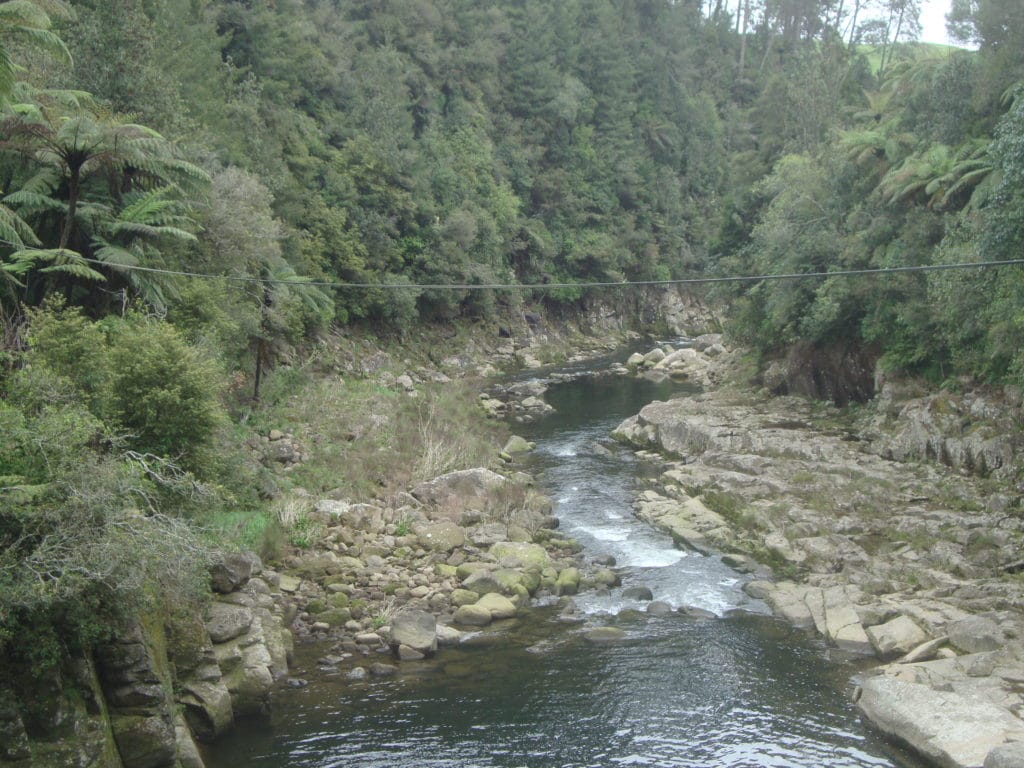 Wairoa River at McLaren Falls power station 1024x768 - McLaren Falls