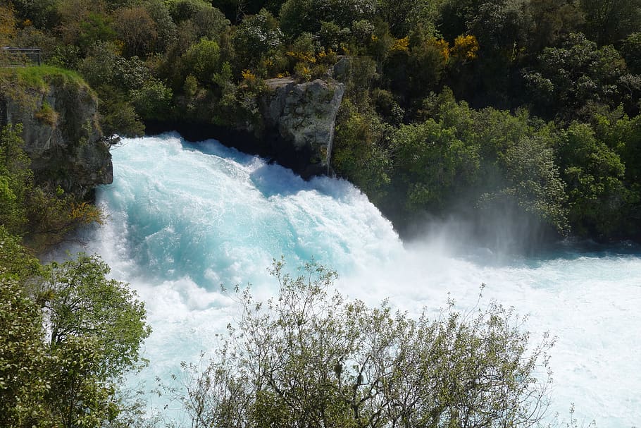 new zealand taupo huka falls waikato river - Huka Falls