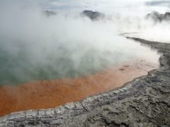 thermal water wai o tapu volcanic lake champagne pool 240x180 - Wai O Tapu Thermal Wonderland