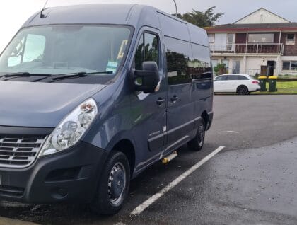Outside of vehicle All Angles 3 420x318 - Renault Master MWB Wheelchair Accessible Seats 4 plus wheelchair