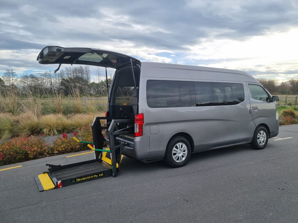 NissanNV350WheelchairVanHoistLowered