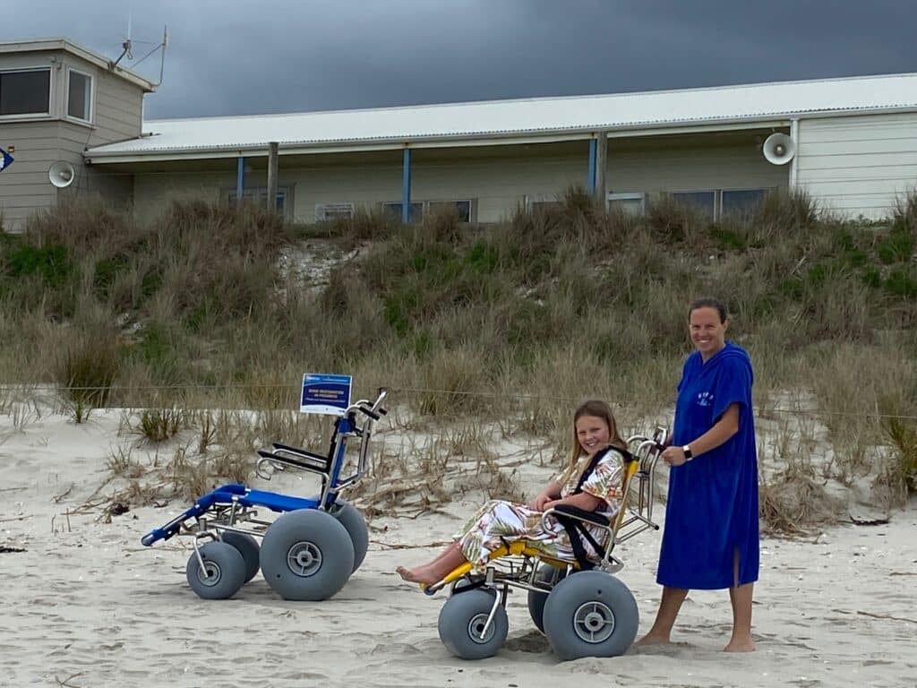 BeachWheelchairsWaipuCove 1024x768 - Accessible Beach - Waipu Cove Beach