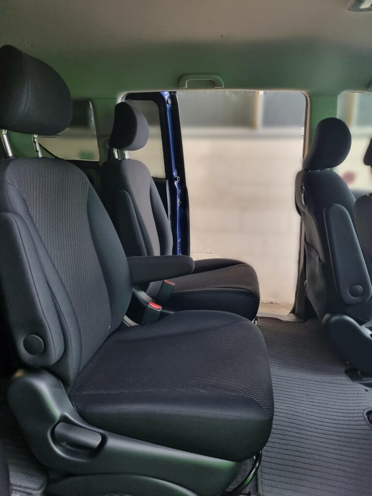 Honda Freed Hybrid with Hand Controls back seat