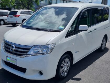 OutsideofVehicleFM 420x318 - Nissan Serena Hybrid Minivan with Push/Pull Hand Controls, 7 Seats