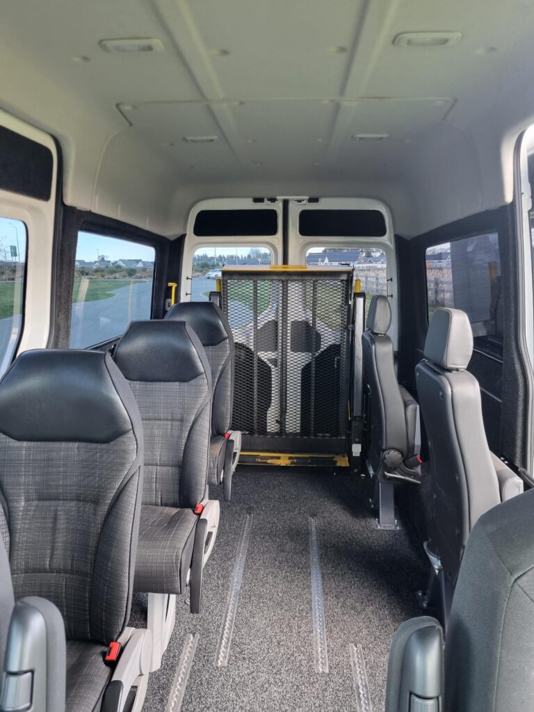 VW Crafter Wheelchair Accessible Van - Front Looking Back