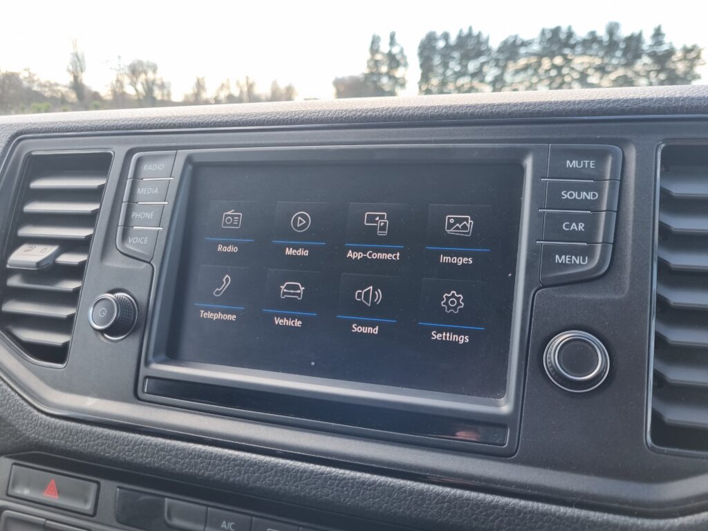VW Crafter wheelchair accessible van, bluetooth enabled media system